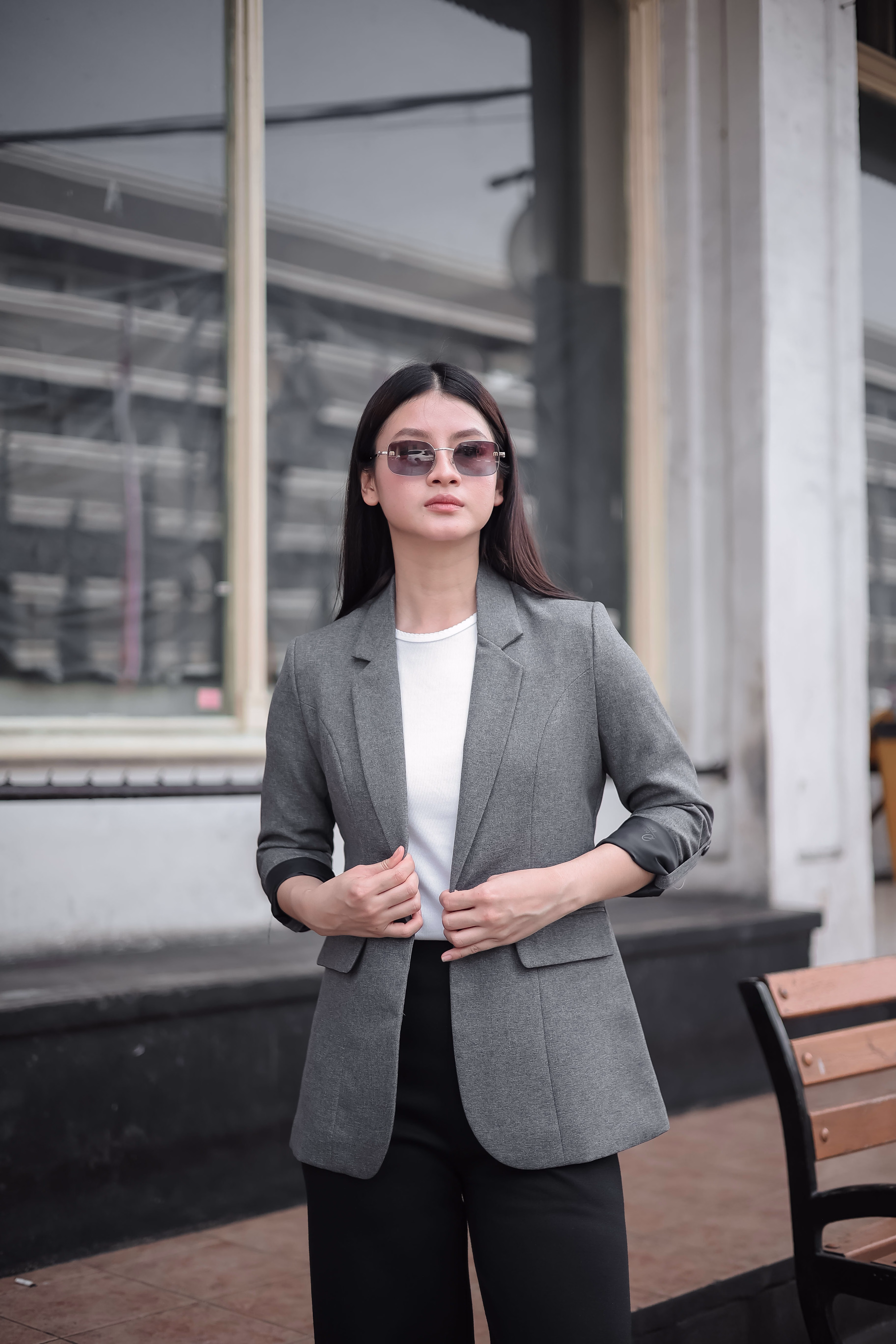 Sabi Blazer - Grey 4