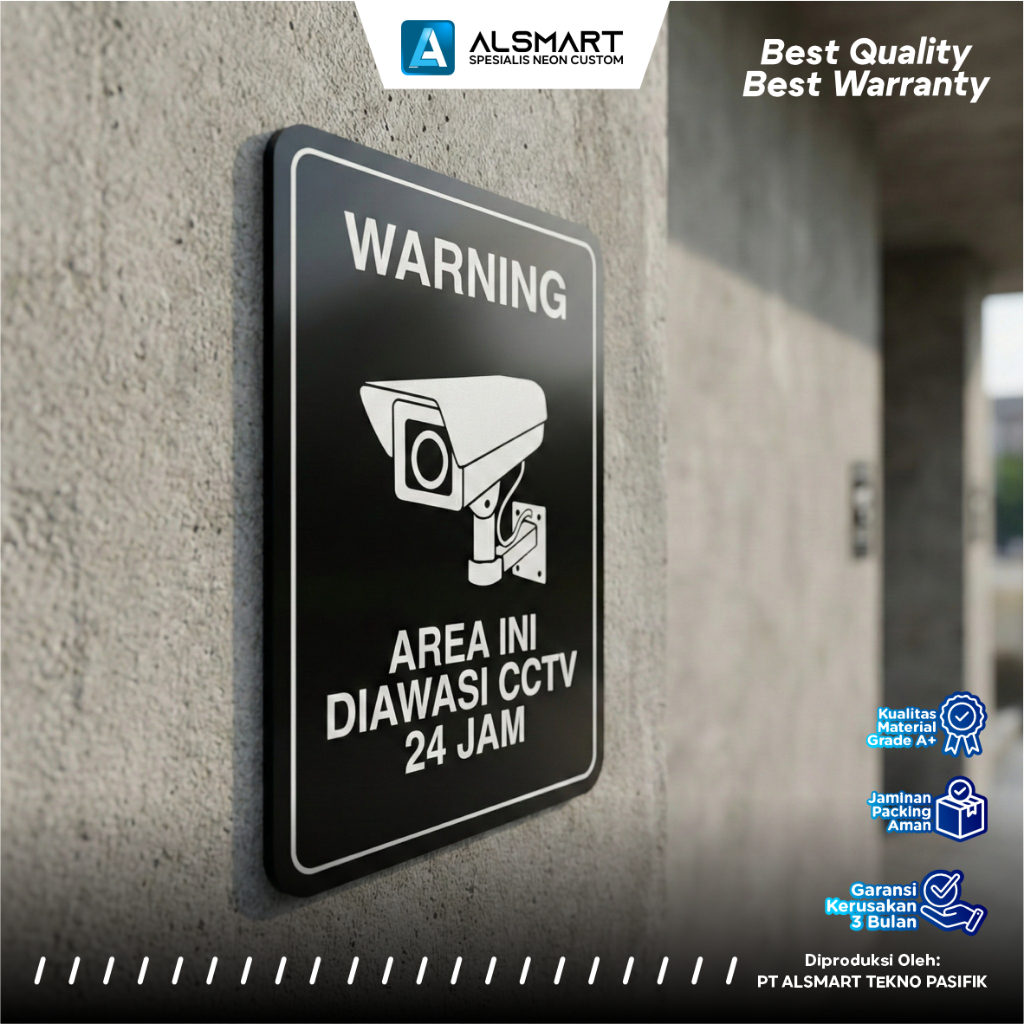Akrilik Sign Custom Papan Nama Ruangan Rambu Peringatan (Parkir/NoEntry/Open/Kasir/CCTV) Untuk Usaha preview
