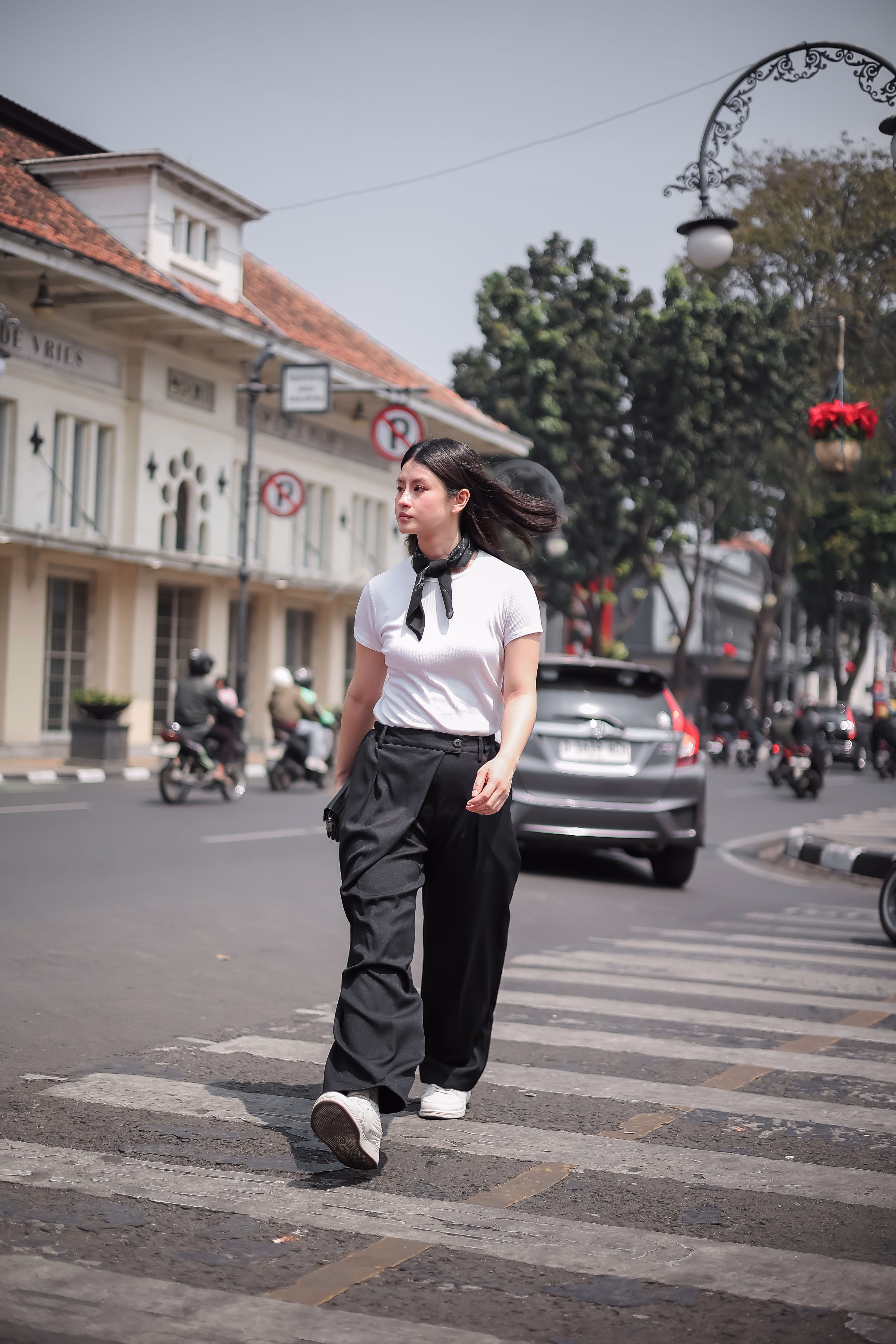 Noir Overlap Trousers Pants Semiwool - Collaboration Exclusive 5
