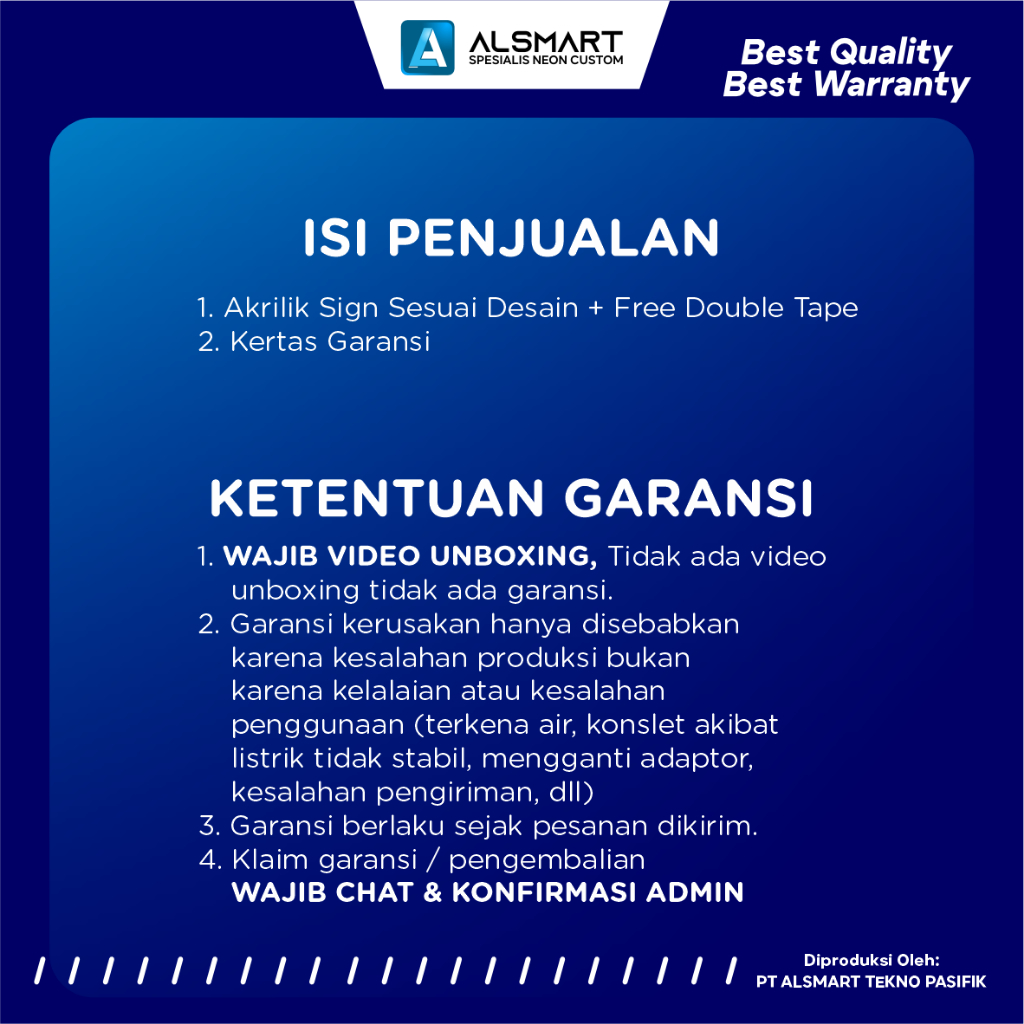 Akrilik Sign Custom Papan Nama Ruangan Rambu Peringatan (Parkir/NoEntry/Open/Kasir/CCTV) Untuk Usaha 5