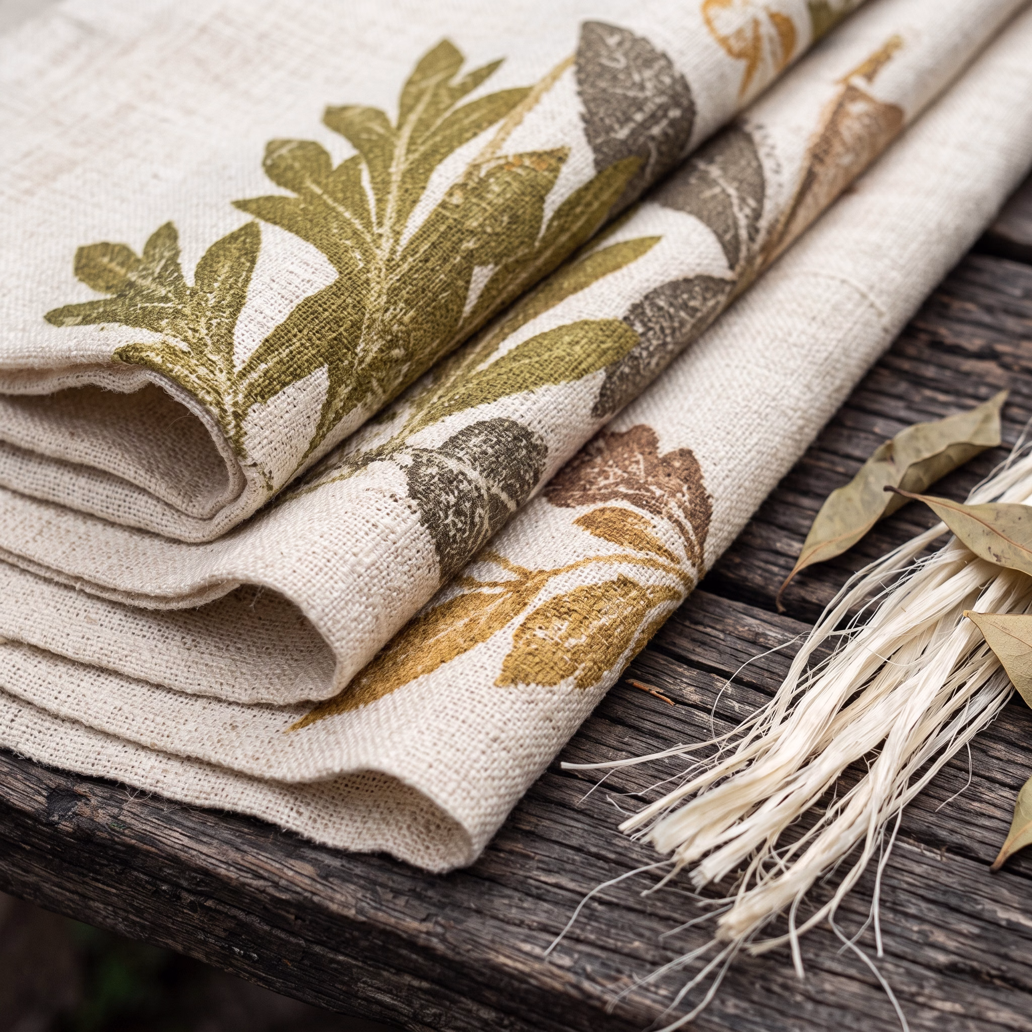 Pineapple Leaf Fiber Ecoprint Fabric