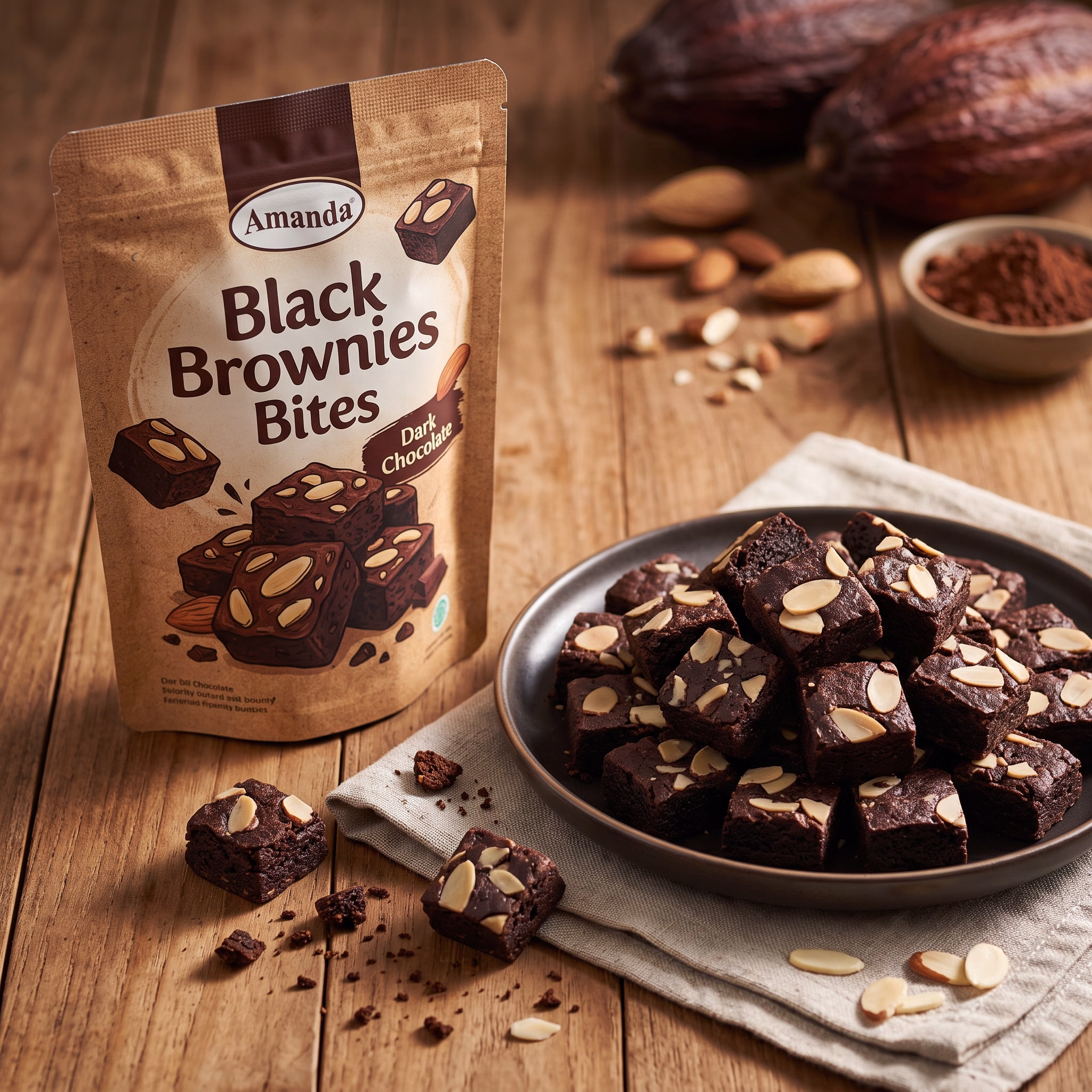 Black Brownies Bites