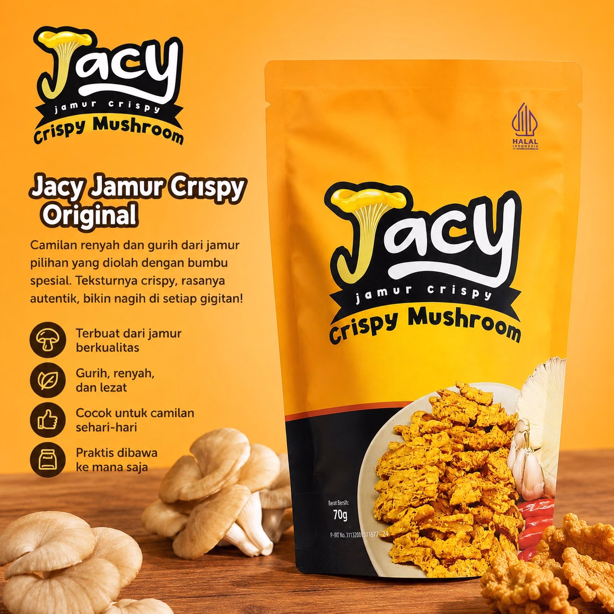 Jacy Jamur Crispy Original 2