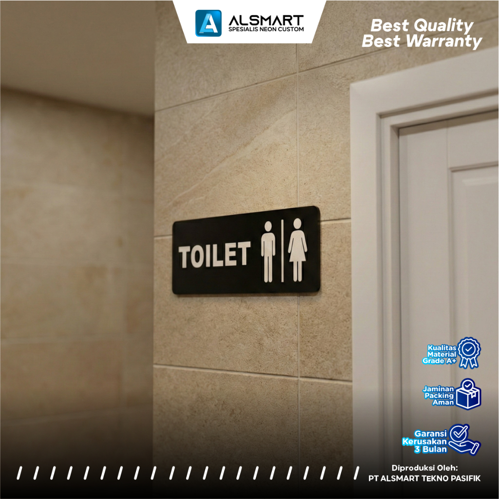 Akrilik Sign Custom Papan Nama Ruangan Rambu Peringatan (Parkir/NoEntry/Open/Kasir/CCTV) Untuk Usaha 3